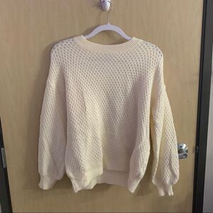 Verge girl off white sweater